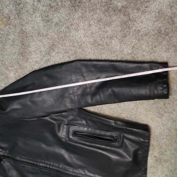 Perfecto brand from Schott NYC black cowhide mission jacket men’s size medium - Picture 14 of 16